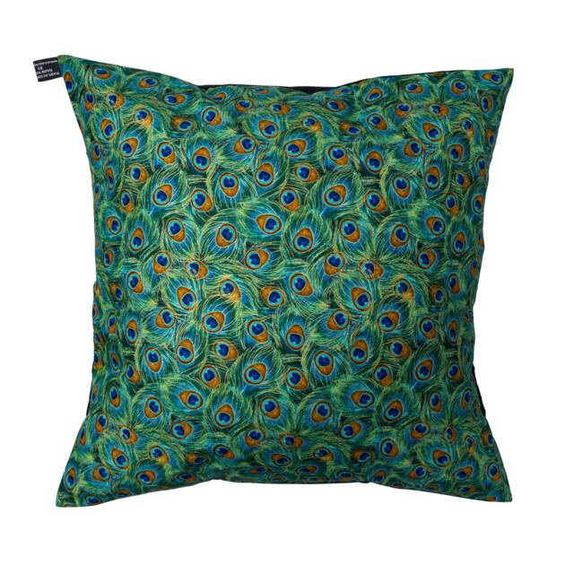 Beautiful Peacock Feather Eyes Designer Cushion Cover Fits An 18 - image 1