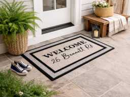 New Home Personalized Outdoor Rug - Housewarming Gift Door Mat Gifts For Them Closing Washable Custom