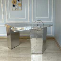 Aviator Desk Aluminum Office With Airplane Inspired Design - thumbnail 3