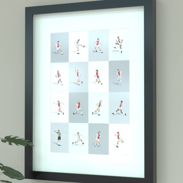 Ajax Amsterdam Legends Illustrated Print - image 1