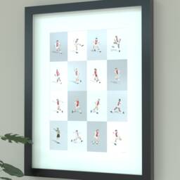 Ajax Amsterdam Legends Illustrated Print - thumbnail 1