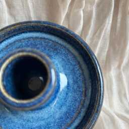 Sea Fever Candlestick Set, Blue Candle Gift Homeware, Boho Home Decor, Speckled Stick Holder - thumbnail 3