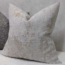 "Ivory Gold Abstract Cushion Cover " - thumbnail 2