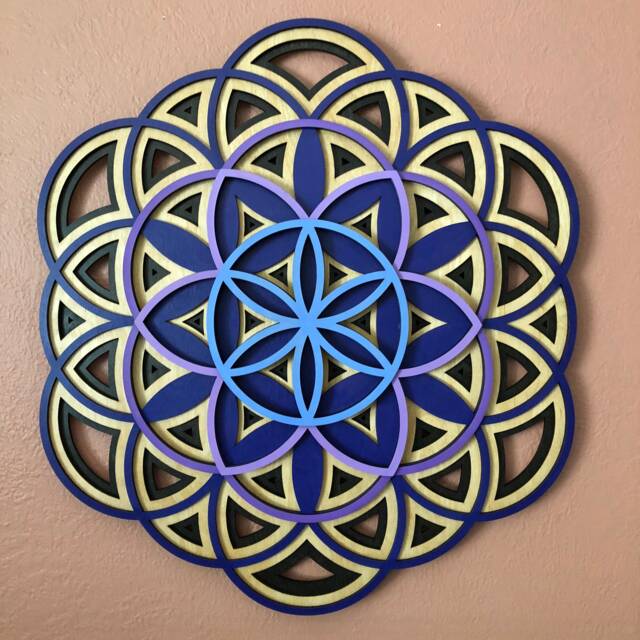 Flower Of Life Mandala Wall Art 24 - image 1