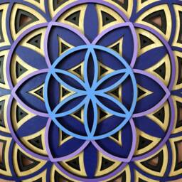 Flower Of Life Mandala Wall Art 24 - thumbnail 2