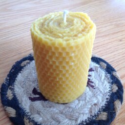 Qty Of 6 2''x3'' Honeycomb 100% Pure Beeswax Solid Candle - thumbnail 4