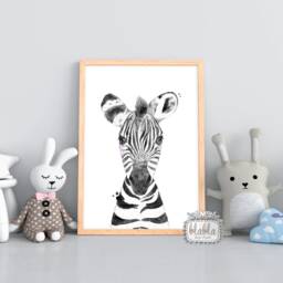 Safari Animals Nursery Print Set, Kids Room Decor - thumbnail 2