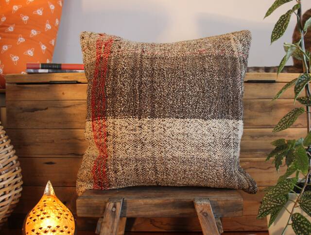 Handwoven Kilim Pillow Cover - 20 - image 1