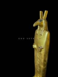 Handcrafted God Seth Statue Authentic Egyptian Decor - thumbnail 1