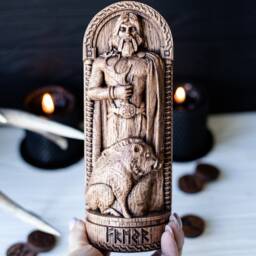 Freyr, Norse Pagan God Statue, For Asatru Altar Kit & Heathen Ritual - thumbnail 3