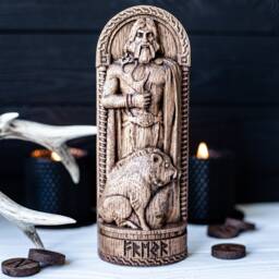 Freyr, Norse Pagan God Statue, For Asatru Altar Kit & Heathen Ritual - thumbnail 2