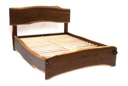 Live Edge Bed Natural, Slabfoot, King, Queen, Any Size, Bett, Cama, Fumed Oak - thumbnail 1