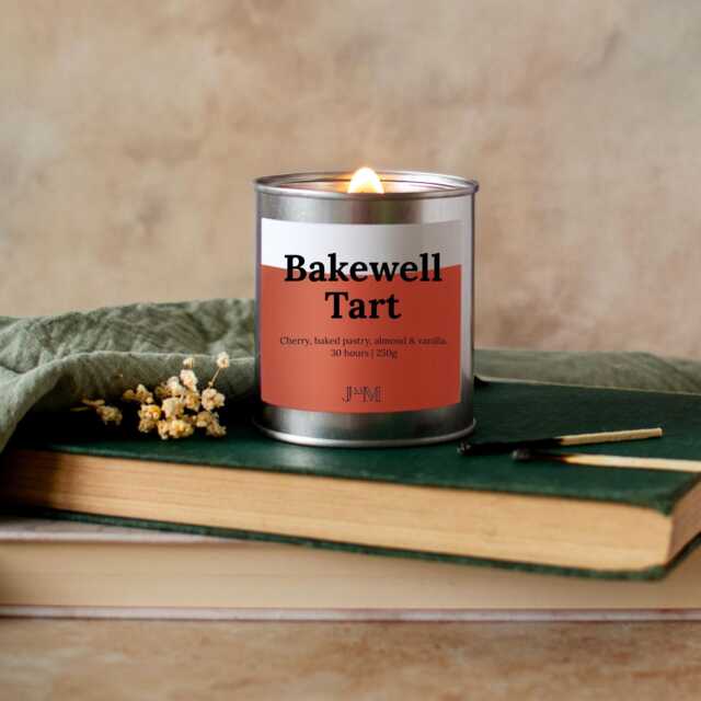 Bakewell Tart Crackle Wick Candle, Bakery Inspired Candle Fragrance - image 1