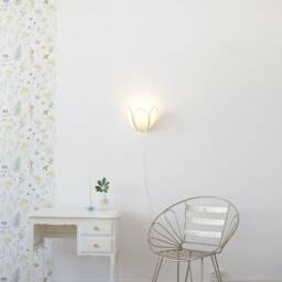 Glacier & Gold Flower Wall Light - thumbnail 2