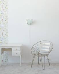 Glacier & Gold Flower Wall Light
