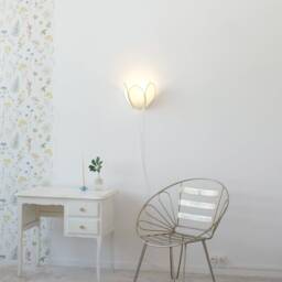 Glacier & Gold Flower Wall Light - thumbnail 4