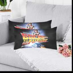 Back To The Future Pillow Case, Pillow, Bedding, Bedrrom, 80S, Cult, Films, Glam, Bacl - thumbnail 3