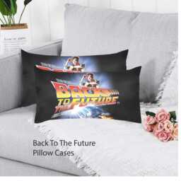 Back To The Future Pillow Case, Pillow, Bedding, Bedrrom, 80S, Cult, Films, Glam, Bacl - thumbnail 1
