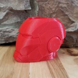 Iron Man Helmet 3D Printed Planter - thumbnail 3