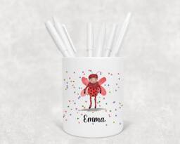 Personalised Watercolour Ladybird Ladybug Pencil Pen Pot , Birthday Gift, Ideal Gift - thumbnail 1