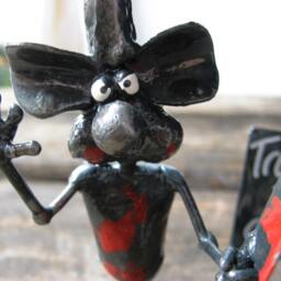 "Chef Mouse Metal Sculpture - "" Trust Me I'm A Chef" - thumbnail 2