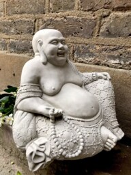 Beautiful Detailed Happy Buddhas Statue - 20KgFor The Home Or Garden. From Sius - thumbnail 1