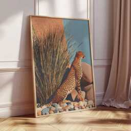 Cheetah Poster, Wildlife Animal Print, Safari Wall Art, Big Cat Decor, Jungle African Prints, Nature Posters - thumbnail 2