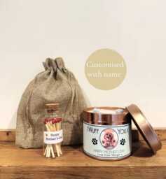 Personalised Mother's Day Candle Gift From The Dog - Happy Card Photo Upload, Dog Mum, Nan, Grandma - thumbnail 1