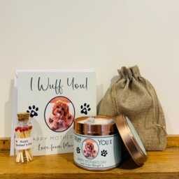 Personalised Mother's Day Candle Gift From The Dog - Happy Card Photo Upload, Dog Mum, Nan, Grandma - thumbnail 2
