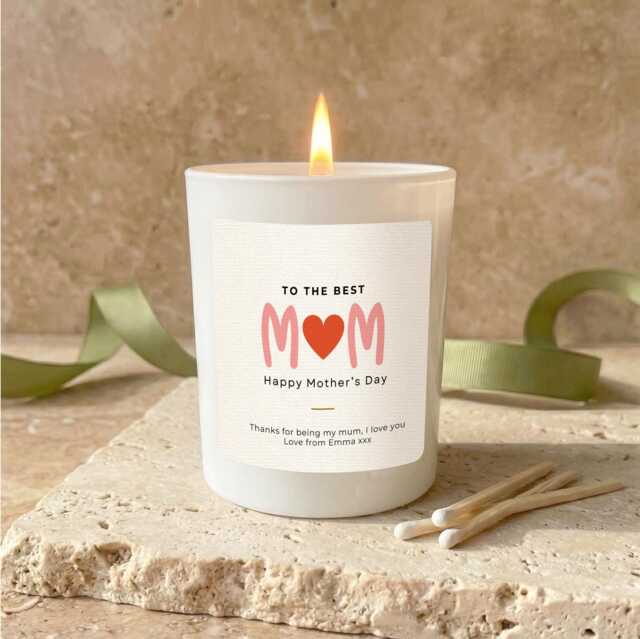 Personalised Happy Mother's Day Candle Gift For Mum - image 1