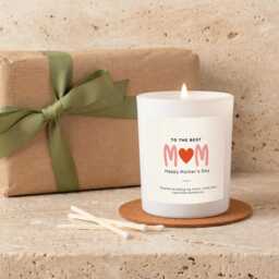 Happy Mother's Day Candle Gift Set - Personalised For New Mum, Stepmum, Mother-In-Law, First Present - thumbnail 4