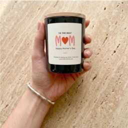 Happy Mother's Day Candle Gift Set - Personalised For New Mum, Stepmum, Mother-In-Law, First Present - thumbnail 1