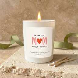 Personalised Happy Mother's Day Candle Gift For Mum