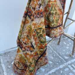 Reversible Cotton Kantha Quilt For All Seasons - Handcrafted Indian Bedspread With Traditional Stitching - thumbnail 2