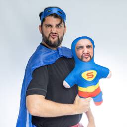 Superhero - Personalised Mini Me??? Photo Doll/Face Teddy Novelty Gift - thumbnail 3