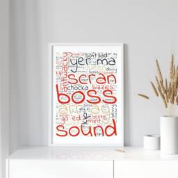 Liverpool Slang Print, Scouse Words Gifts, Prints For Scousers, Prints, Wall Art - thumbnail 1
