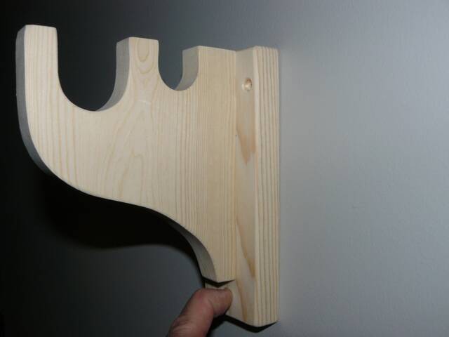 Small Shelf Bracket With Double Rod Support - image 1