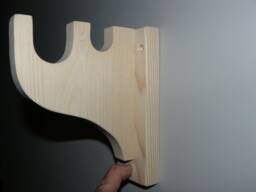 Small Shelf Bracket With Double Rod Support - thumbnail 1