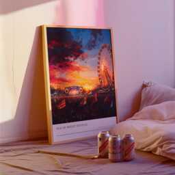 Isle Of Wight Festival Sunset Poster Music Fest Art Print - thumbnail 2