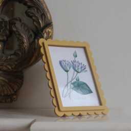 Scallop Photo Frame Freestanding Or Wall Mount, Easy-Change Magnetic Front - thumbnail 4