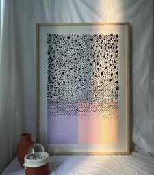 Handwoven Minimalist Tapestry, Soft Gradient Fiber Art, Large Calm Japandi Decor, Bespoke Textile Wall Art For Quiet Luxury Interiors