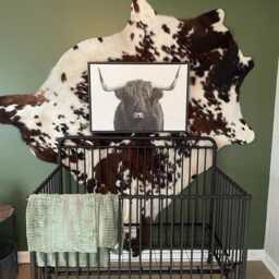 Tricolor Speckled Cowhide Rug Xl - Size - 7'x6' Ft L - 6'x5'5 - thumbnail 3