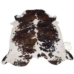 Tricolor Speckled Cowhide Rug Xl - Size - 7'x6' Ft L - 6'x5'5 - thumbnail 1