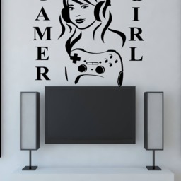 Wall Vinyl Decal Game Attributes Girl Decor Play Room Stickers - 2508Dz - thumbnail 2