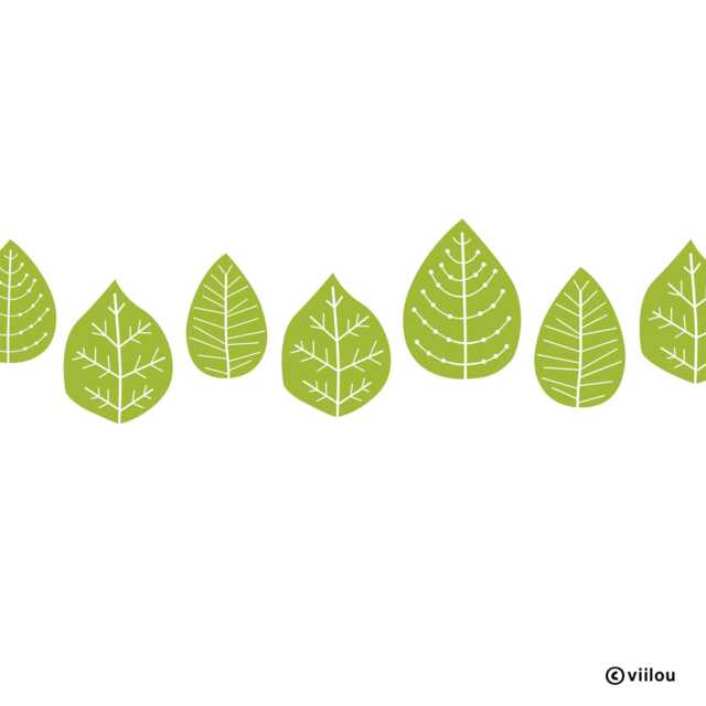 Wall Stickers Leaves Decals Nature Borders Tattoos Plants Illustatrion Pictures Kitchen Decoration Diy - image 1