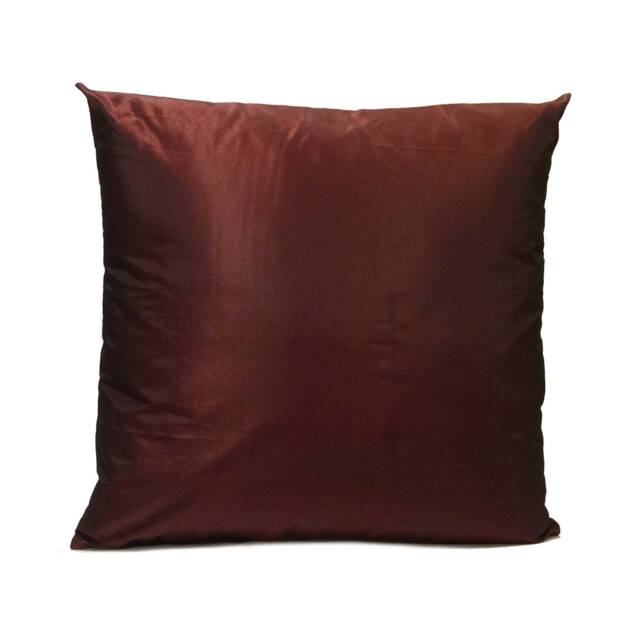 Solid Burgundy Taffeta Pillow, Throw Pillow Cover, Decorative Cushion Covers, Pillowcase, Accent Home Decor, Polyester - image 1