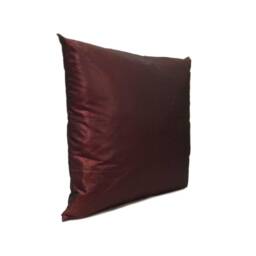 Solid Burgundy Taffeta Pillow, Throw Pillow Cover, Decorative Cushion Covers, Pillowcase, Accent Home Decor, Polyester - thumbnail 2