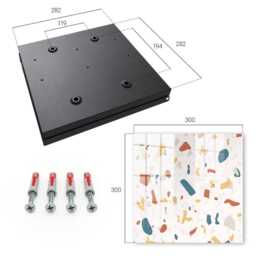 Abstract Composition Key Cabinet For Home, Beige Industrial Box, Abstraction, Lovers Of Modern Art - thumbnail 4
