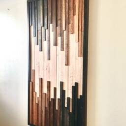 Wood Wall Art, Wood Wooden Artwork, Sculpture, Modern Reclaimed Decor, Home Decoration, Art - thumbnail 3