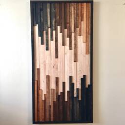Wood Wall Art, Wood Wooden Artwork, Sculpture, Modern Reclaimed Decor, Home Decoration, Art - thumbnail 2